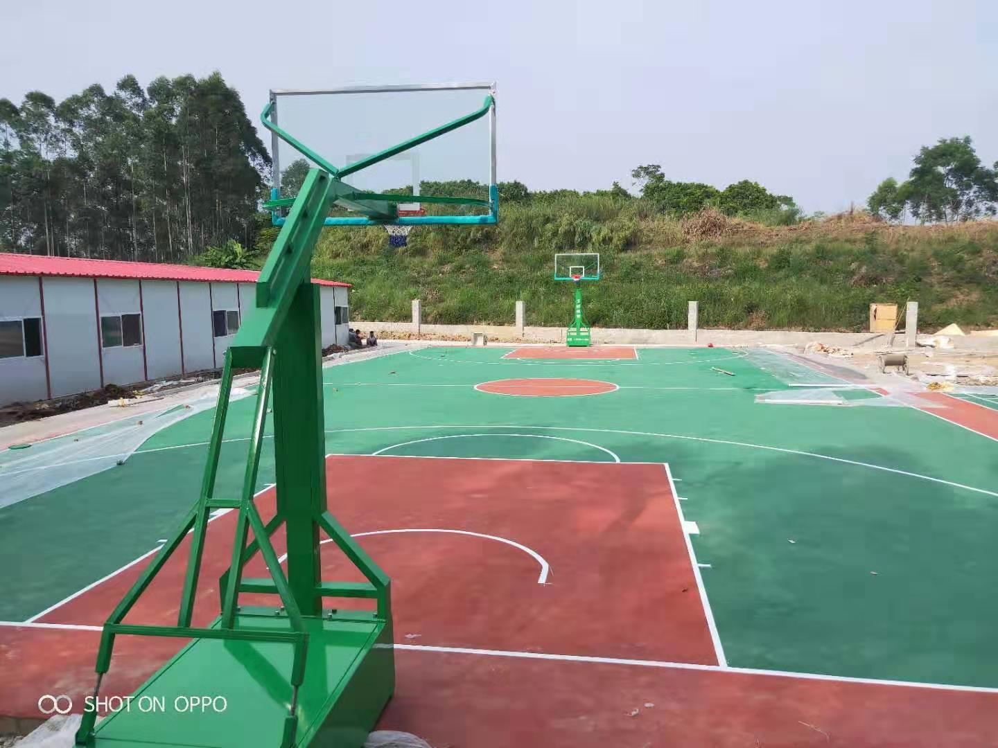 吴圩机场高速项目部塑胶羽毛球场塑胶篮球场整体项目-【玉峰体育】